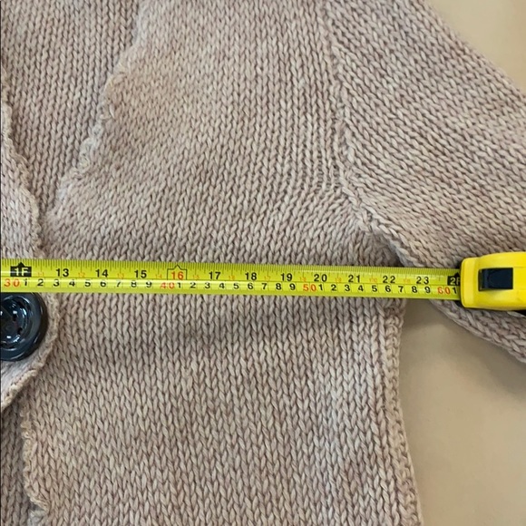 EUC Hand Knit WOOL Cardigan Sweater- size L - Picture 6 of 8